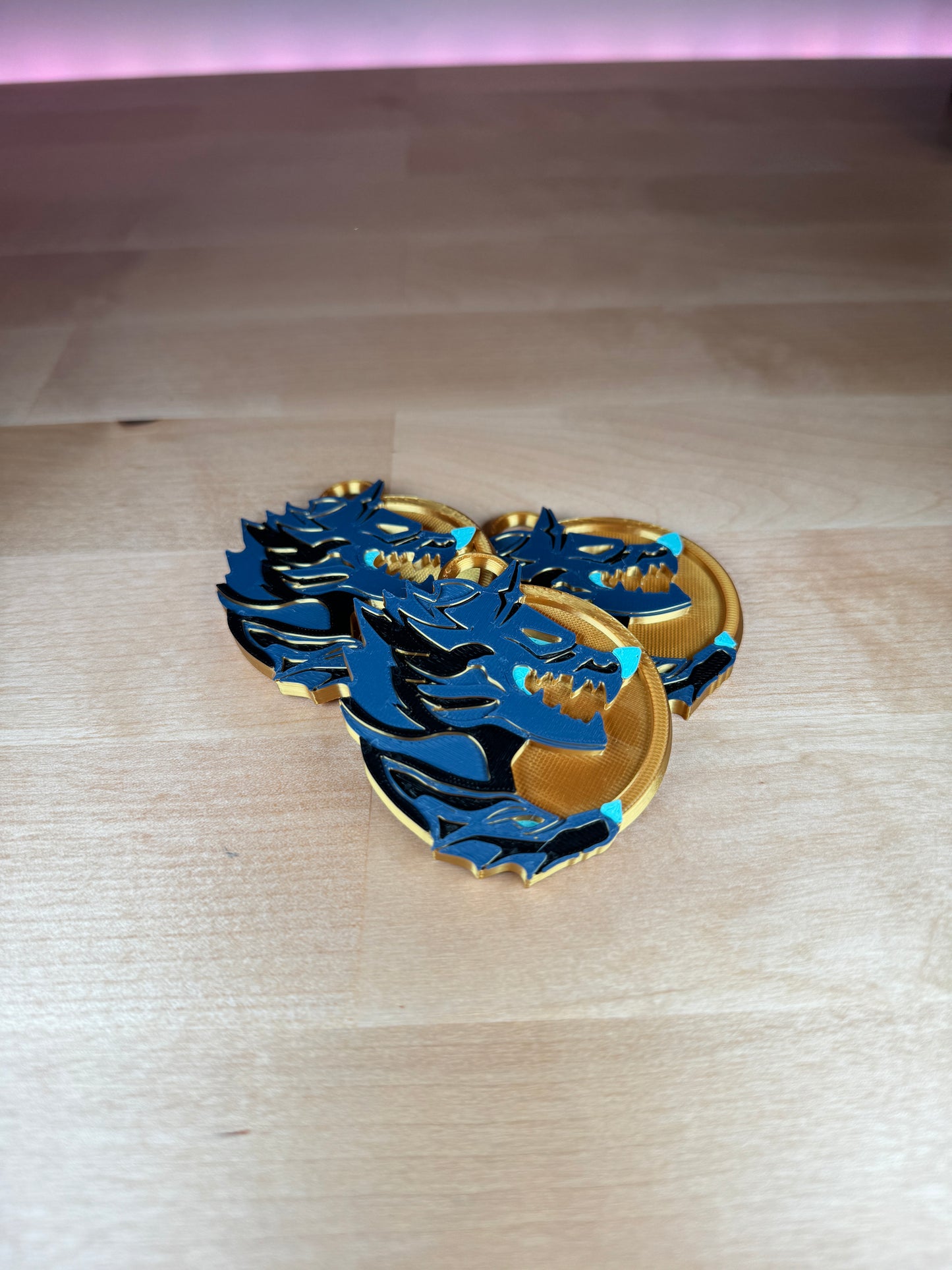 Cerberus inspired Medallion Keychain