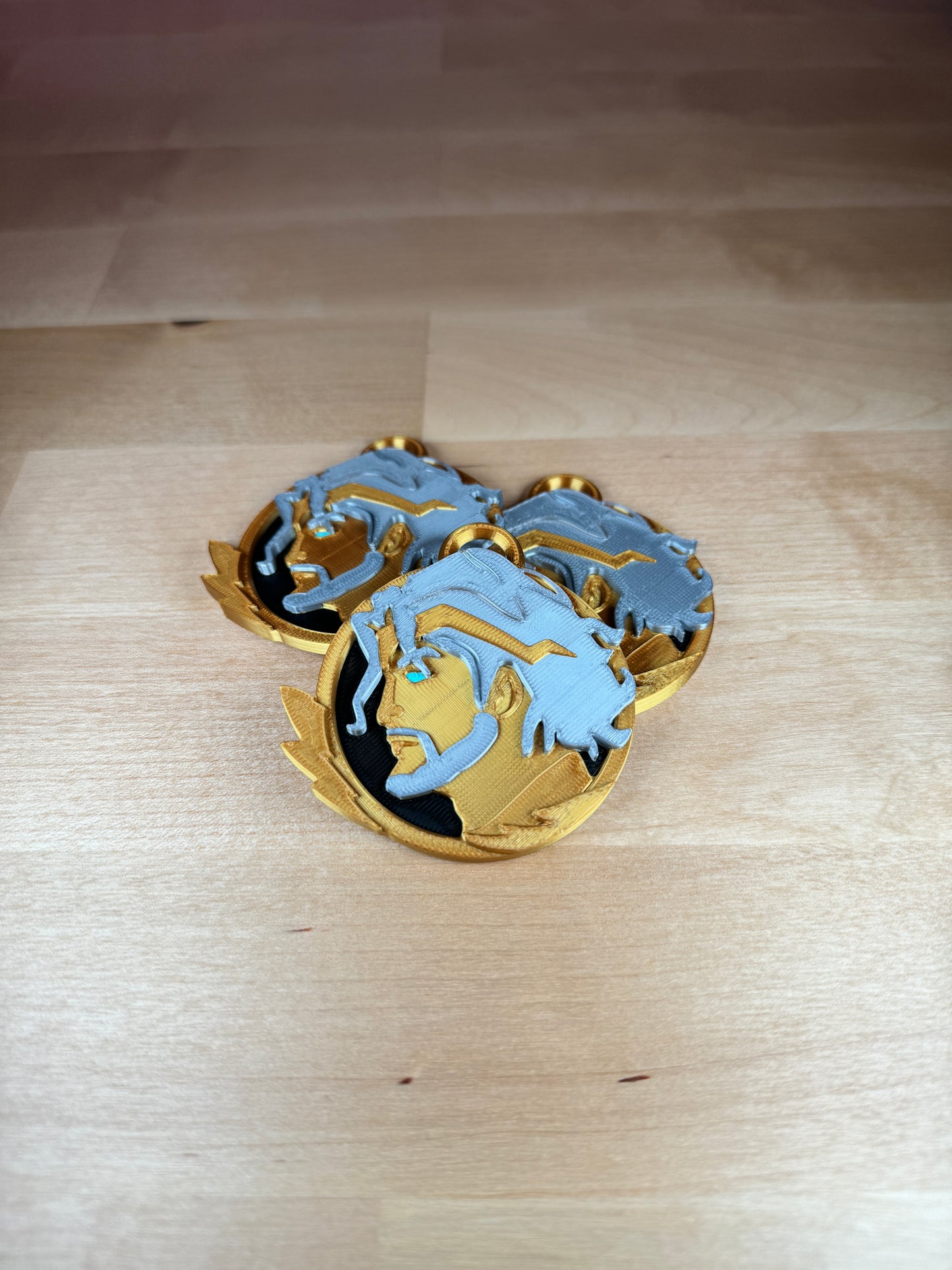 Zeus inspired Medallion Keychain