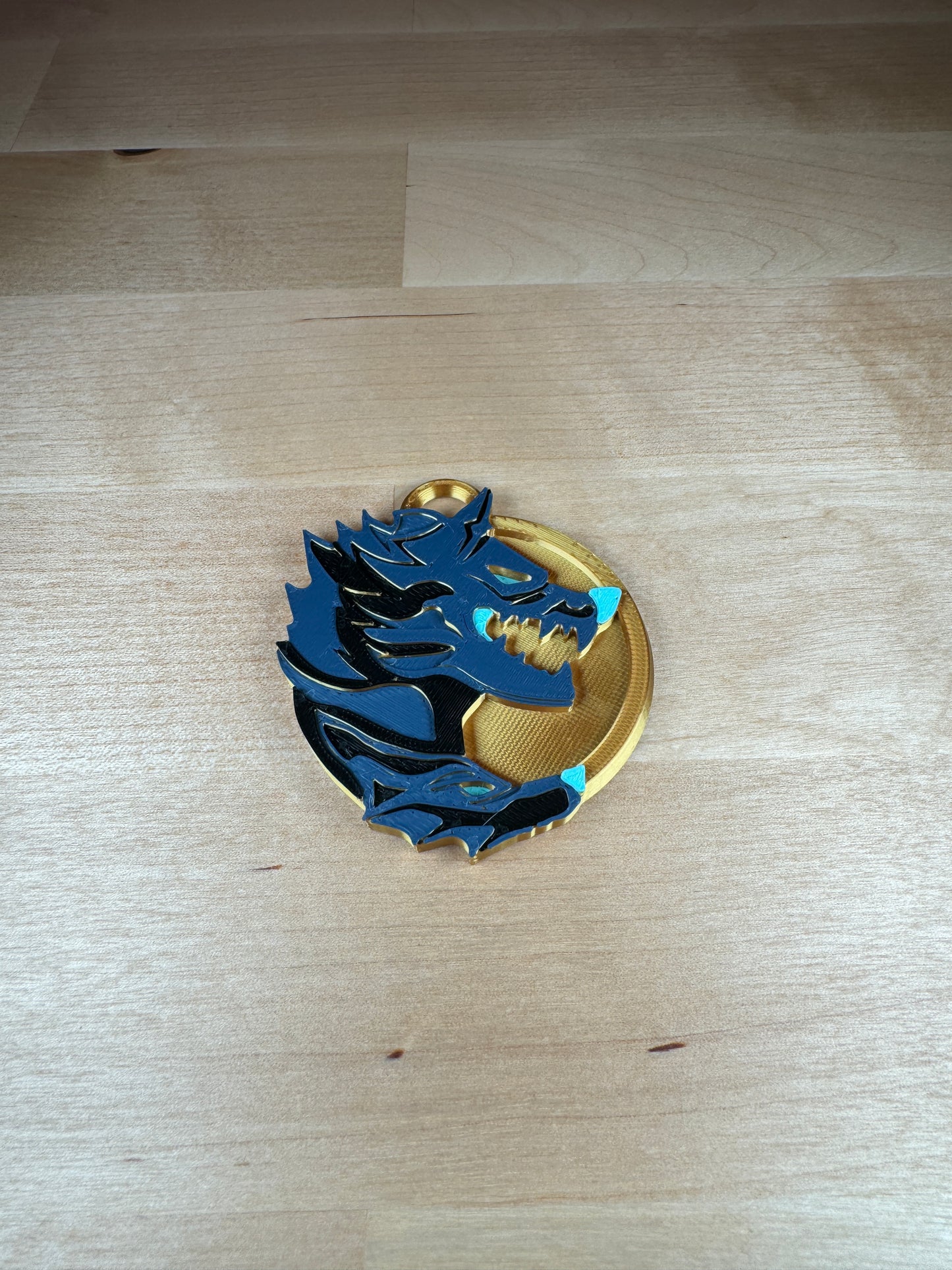 Cerberus inspired Medallion Keychain
