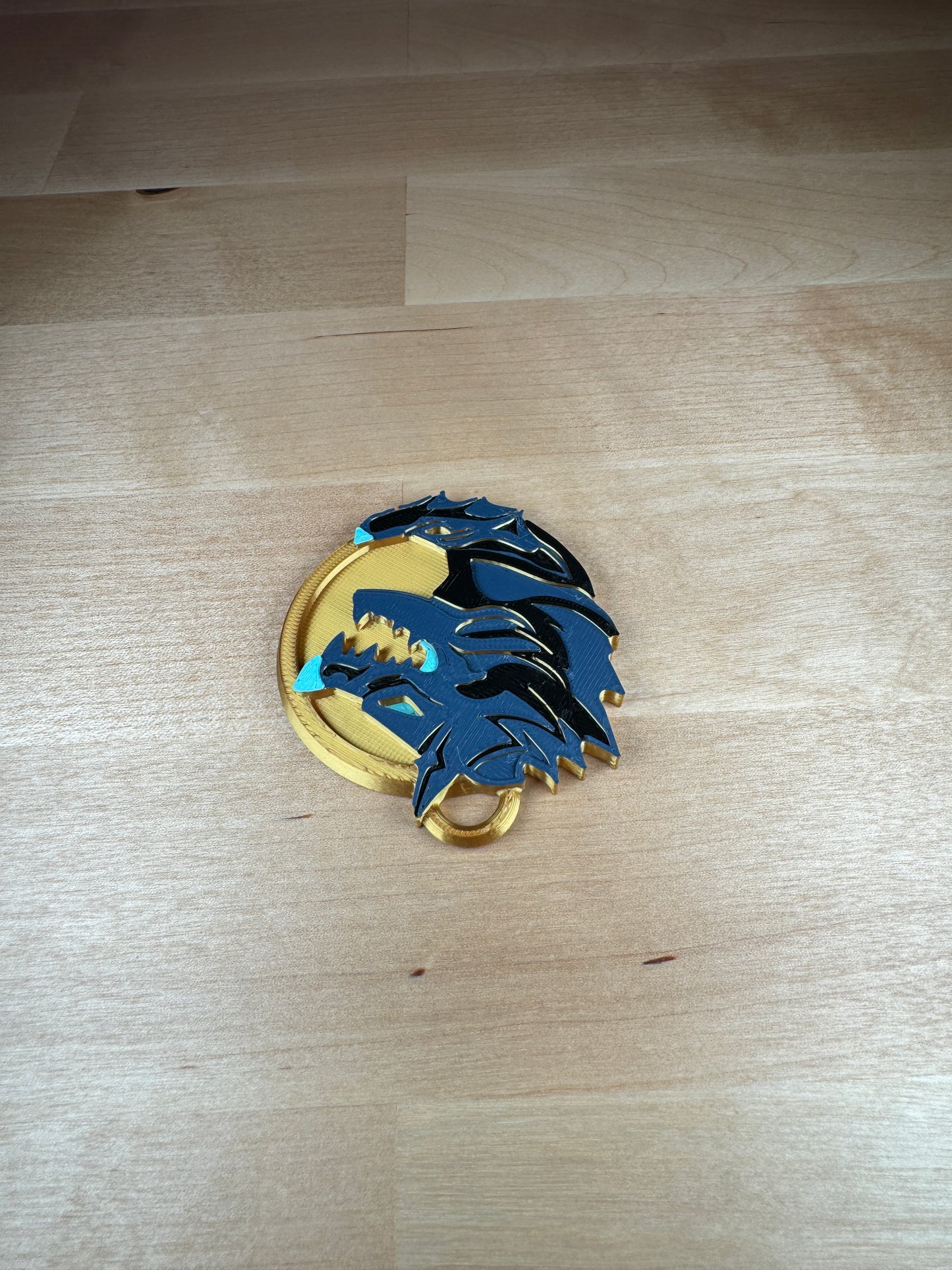 Cerberus inspired Medallion Keychain