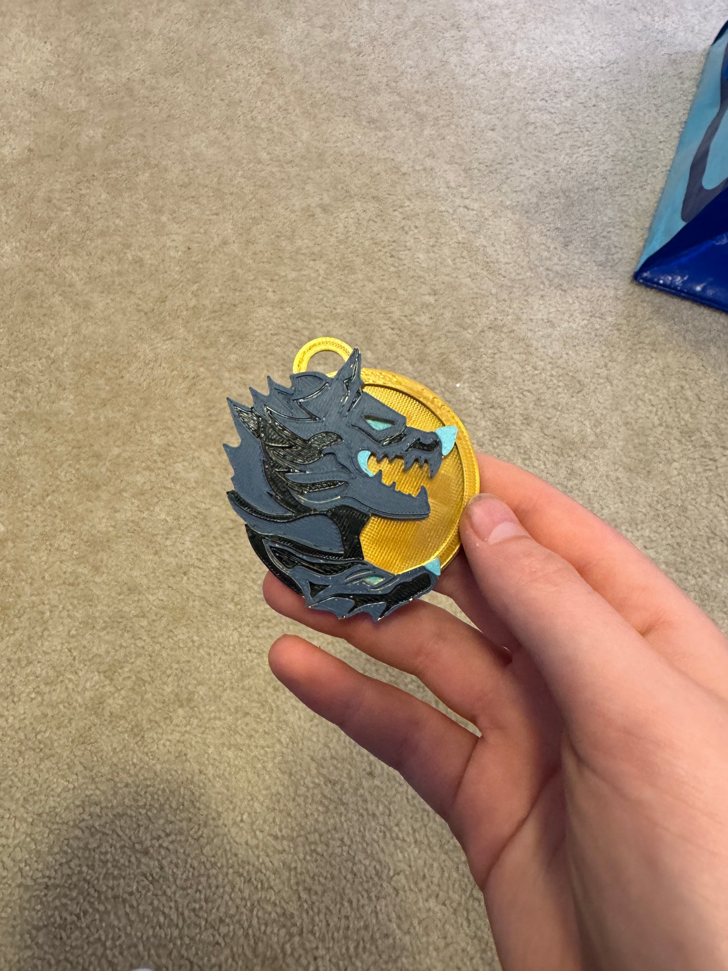 Cerberus inspired Medallion Keychain