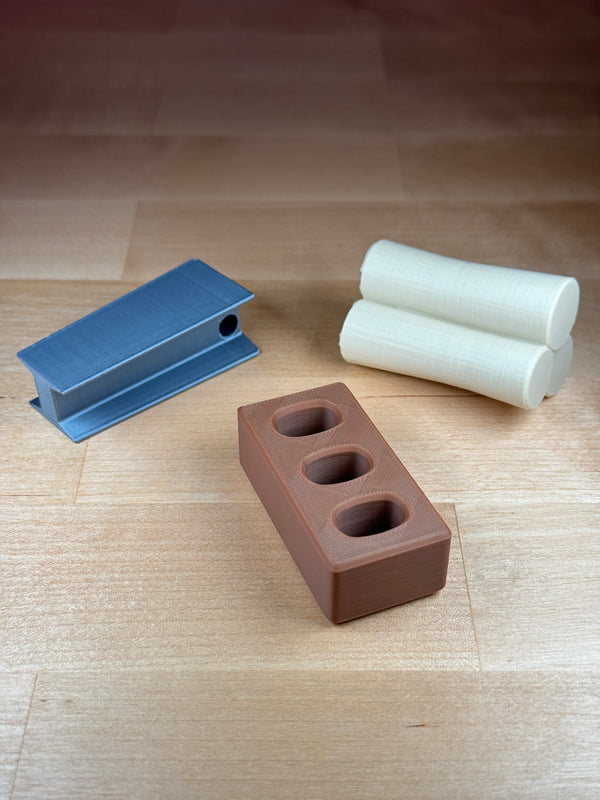 IRL Building Material Keychain's